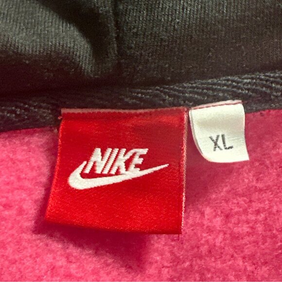 Nike Womens Pink Full-Zip Hoodie Sweatshirt XL Athletic Casual Athleisure - Picture 3 of 8